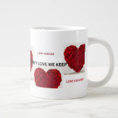 Liebe mit Kaffee Jumbo-Tasse (Rechts)