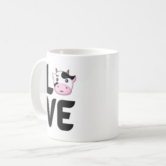 Liebe mit Kuh O Kaffeetasse (Vorderseite Links)