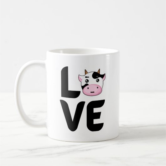 Liebe mit Kuh O Kaffeetasse (Links)