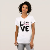 Liebe mit Kuh O T-Shirt (Vorne ganz)