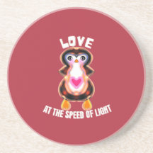 Liebe mit Lichtgeschwindigkeit Pinguin-Geschenk