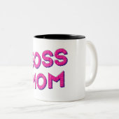 Liebe mit Mama Boss Zweifarbige Tasse (VorderseiteRechts)
