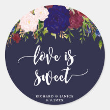 Liebe mit Marineblätter ist eine Hochzeit mit eine