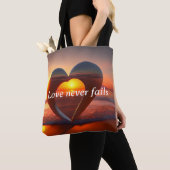 Liebe mit mittlerem Papierkorb Versage niemals ben Tasche (Von Nahem)