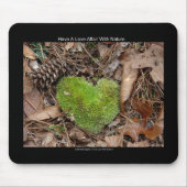 Liebe mit Nature Moss Herzgeschenken Mousepad (Vorne)