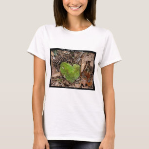 Liebe mit Nature Moss Herzgeschenken T-Shirt