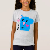 Liebe mit Niedlichen Chipmunk-Girls T-Shirt (Vorderseite)