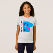 Liebe mit Niedlichen Chipmunk-Girls T-Shirt (Vorne ganz)