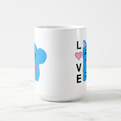 Liebe mit Niedlicher Chipmunk-Tasse Kaffeetasse (Mittel)