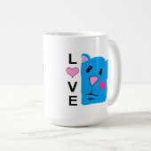 Liebe mit Niedlicher Chipmunk-Tasse Kaffeetasse (VorderseiteRechts)