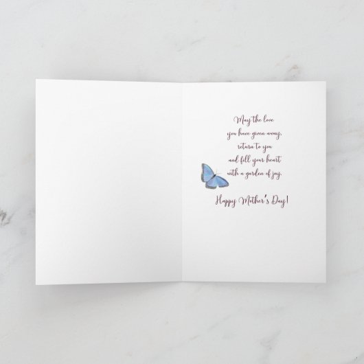 Liebe mit Orange und Rosa zu den Tochter-Müttern Karte (Innenseite)