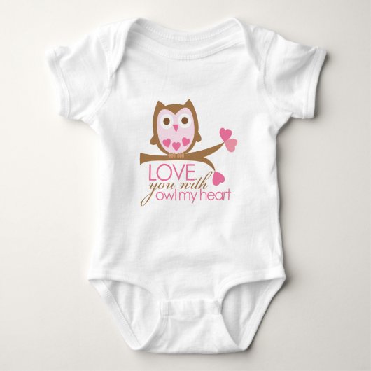 Liebe mit OWL mein Herz Baby Strampler (Vorderseite)