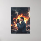 Liebe mit Paar Leinwanddruck (Vorderseite)