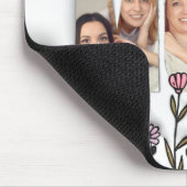 Liebe mit personalisiertem Foto Mama Wildblumen Mousepad (Ecke)