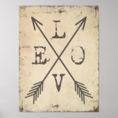 Liebe mit Pfeilen Poster (Vorne)