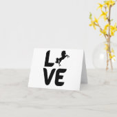 Liebe mit Pferd als "O"BLANK Karte (Gelbe Blume)