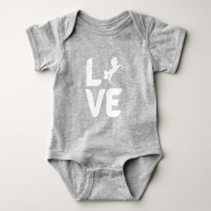 Liebe mit Pferd Baby Bodysuit – Süße Pferdeliebhab Strampler