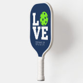 LIEBE mit Pickball für das O - kann grün bearbeite Pickleball Schläger (Links)
