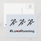 Liebe mit Piktogramm blass Postkarte (Vorne/Hinten)