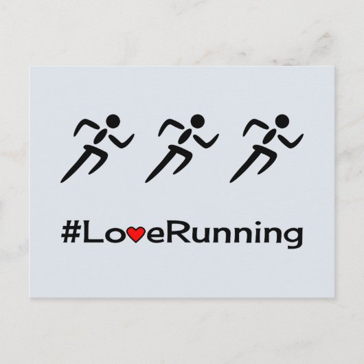 Liebe mit Piktogramm blass Postkarte (Vorderseite)