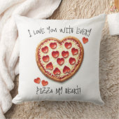 Liebe mit Pizza mein Herz Kissen (Decke)