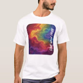 Liebe mit Pride Digital Print T-Shirt (Vorderseite)