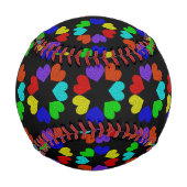 Liebe mit Regenbogen Baseball (Rückseite)