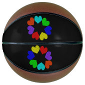 Liebe mit Regenbogen, Blumenstrauß Basketball (Vorderseite)