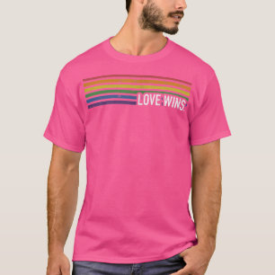 Liebe mit Regenbogen gewinnt für schwule und lesbi T-Shirt