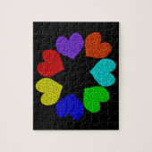Liebe mit Regenbogen Puzzle (Vertikal)
