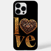 Liebe mit romantischem filigranem rosa Herz Case-Mate iPhone Hülle (Rückseite)