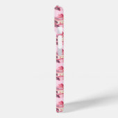 Liebe mit rosa Aquarellbogenfarben, gesäumt Case-Mate iPhone Hülle (Rückseite / Links)
