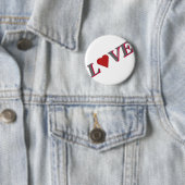 Liebe mit Rotem Herzen Button (Beispiel)