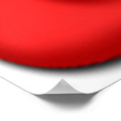 LIEBE MIT ROTEN HERZEN POSTER (Ecke)