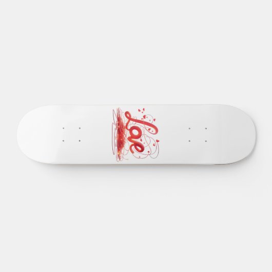 Liebe mit roten Wiesen Skateboard (Horizontal)