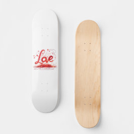 Liebe mit roten Wiesen Skateboard