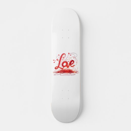 Liebe mit roten Wiesen Skateboard (Vorne)