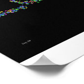 Liebe mit Schmetterlingen Poster (Ecke)