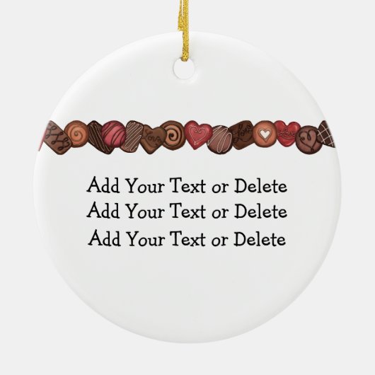 Liebe mit Schokolade - SRF Keramik Ornament (Hinten)