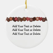 Liebe mit Schokolade - SRF Keramikornament (Hinten)