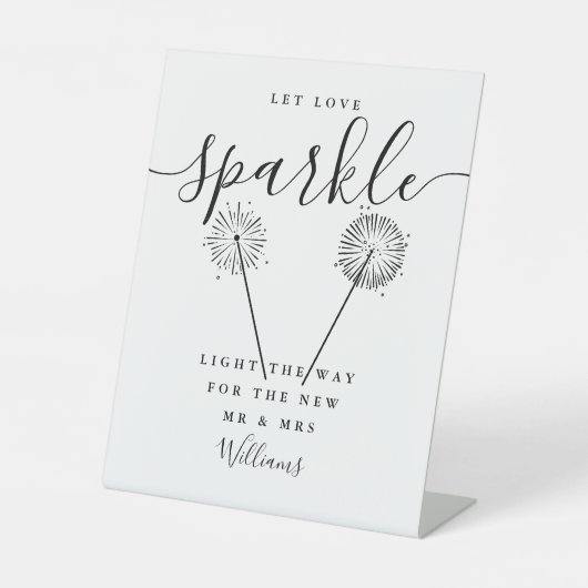 Liebe mit schwarzem und weißem Signaturskript gela Sockelschild (Vorderseite)