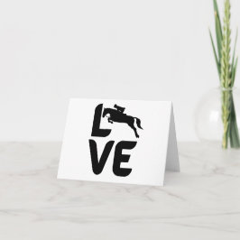 Liebe mit Springpferden als O Karte