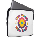 Liebe mit Stolz, strahle hell – Bunte Blumen-Pride Laptopschutzhülle (Vorne Rechts)