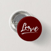 LIEBE MIT SÜßEM HERZ VALENTINSTAG GESCHENK BUTTON (Vorne & Hinten)