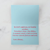 Liebe mit Valentinstag Karte (Innenseite)