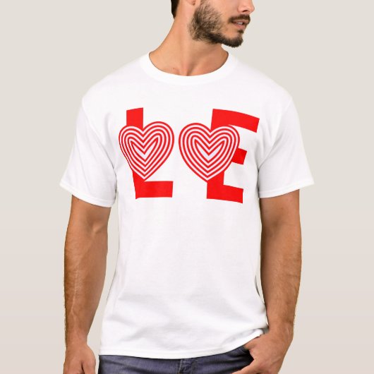 Liebe mit vier Buchstaben T-Shirt (Vorderseite)