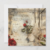 Liebe mit Vintagen Dokumenten mit Blume (10) (Vorderseite)