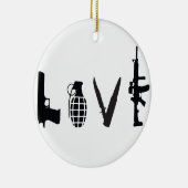 Liebe mit Waffen Keramikornament (Rechts)