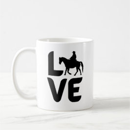 Liebe mit Western Pferd als O Kaffeetasse