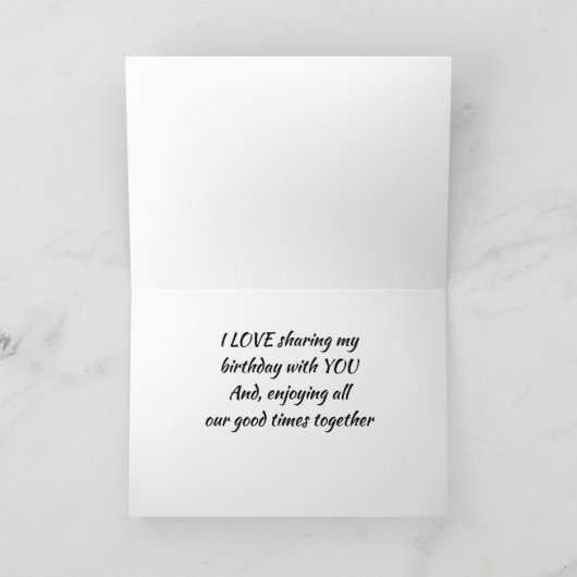 LIEBE MIT ***YOU*** KARTE (Innenseite)